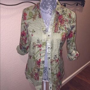 Full Tilt from Tilly’s VTG Y2K Floral Button Down Shirt - Sz M